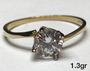 10K Gold Secret Halo Ring