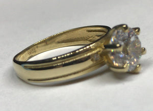 10k Gold Solitaire Ring