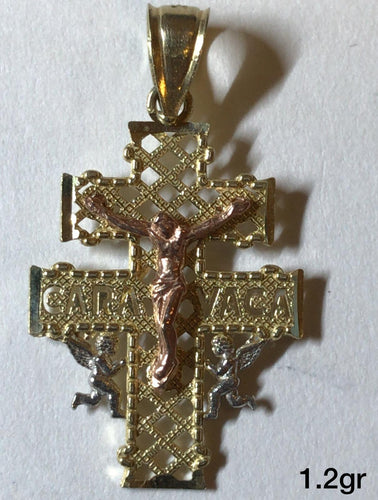 10K Gold Crucifix Pendant