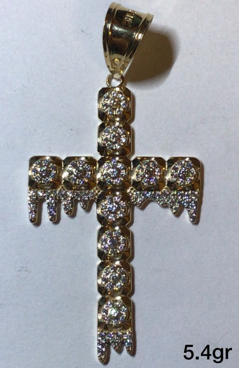 10K Gold Cross Pendant