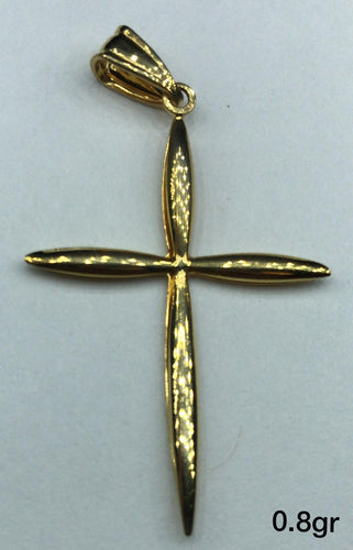 10K Gold Cross Pendant