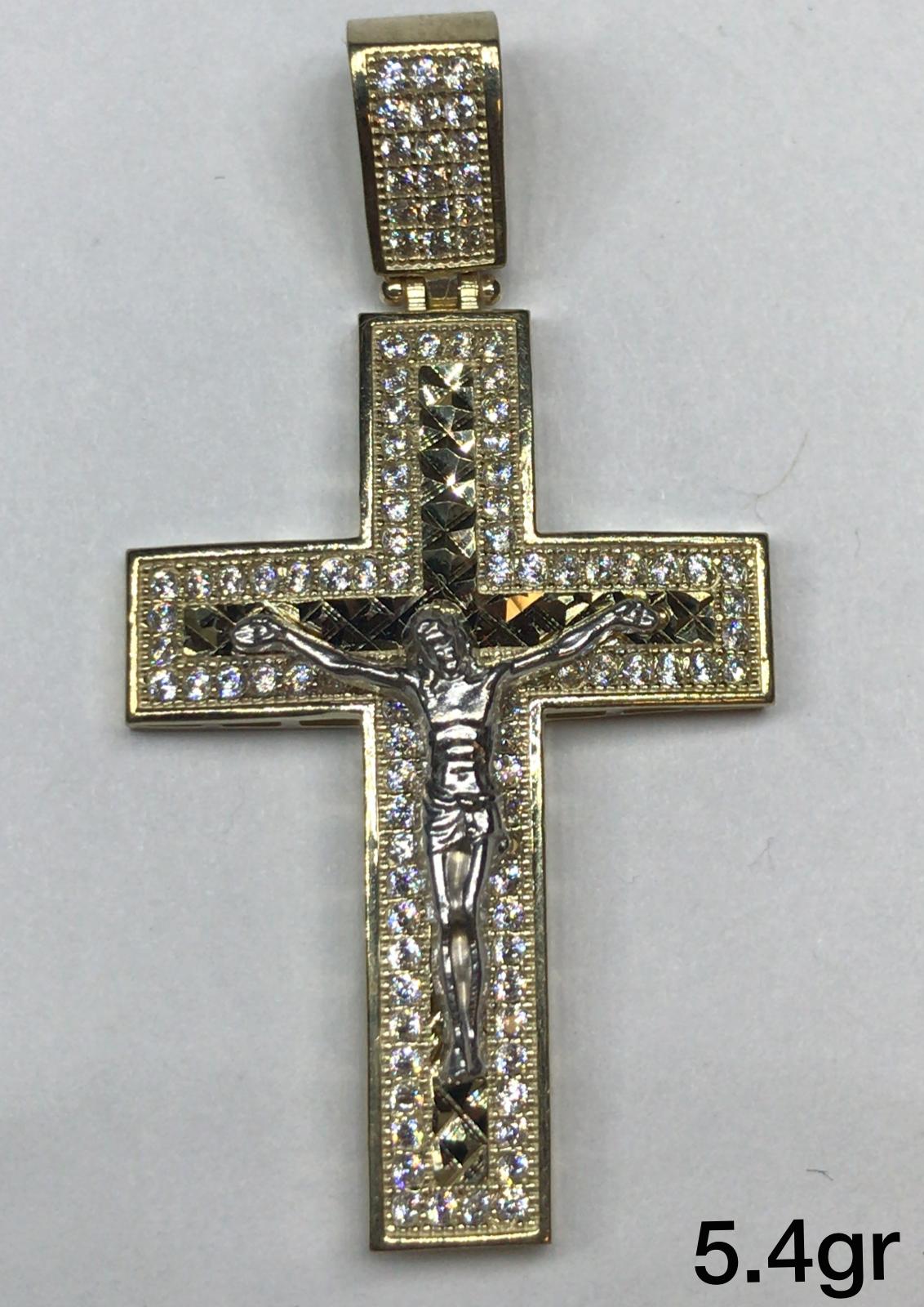10K  Gold Crucifix Pendant