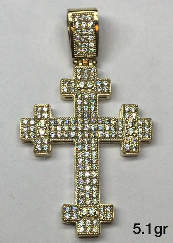 10K Gold Cross Pendant