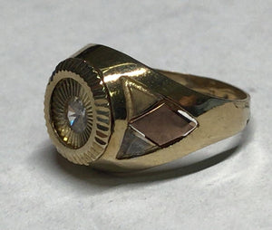 10K Gold Tri-Color Ring