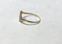 Load image into Gallery viewer, 10K Gold Diamond Titled Square Ring