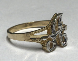 10K Gold "A" Ring