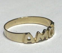 Load image into Gallery viewer, 10K Gold &quot;AMOR&quot; Ring