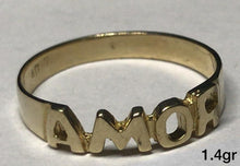 Load image into Gallery viewer, 10K Gold &quot;AMOR&quot; Ring