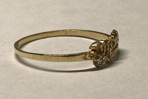 10K Gold "Mis Quince" Ring