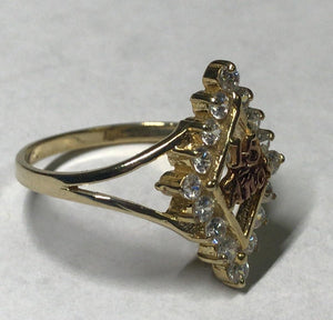 10K Gold Quince Ring