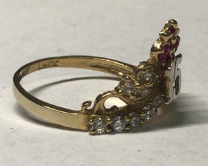 10K Gold Quince Ring