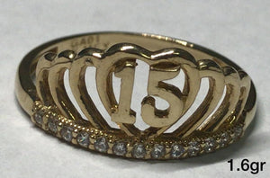 10K Gold Quince Ring
