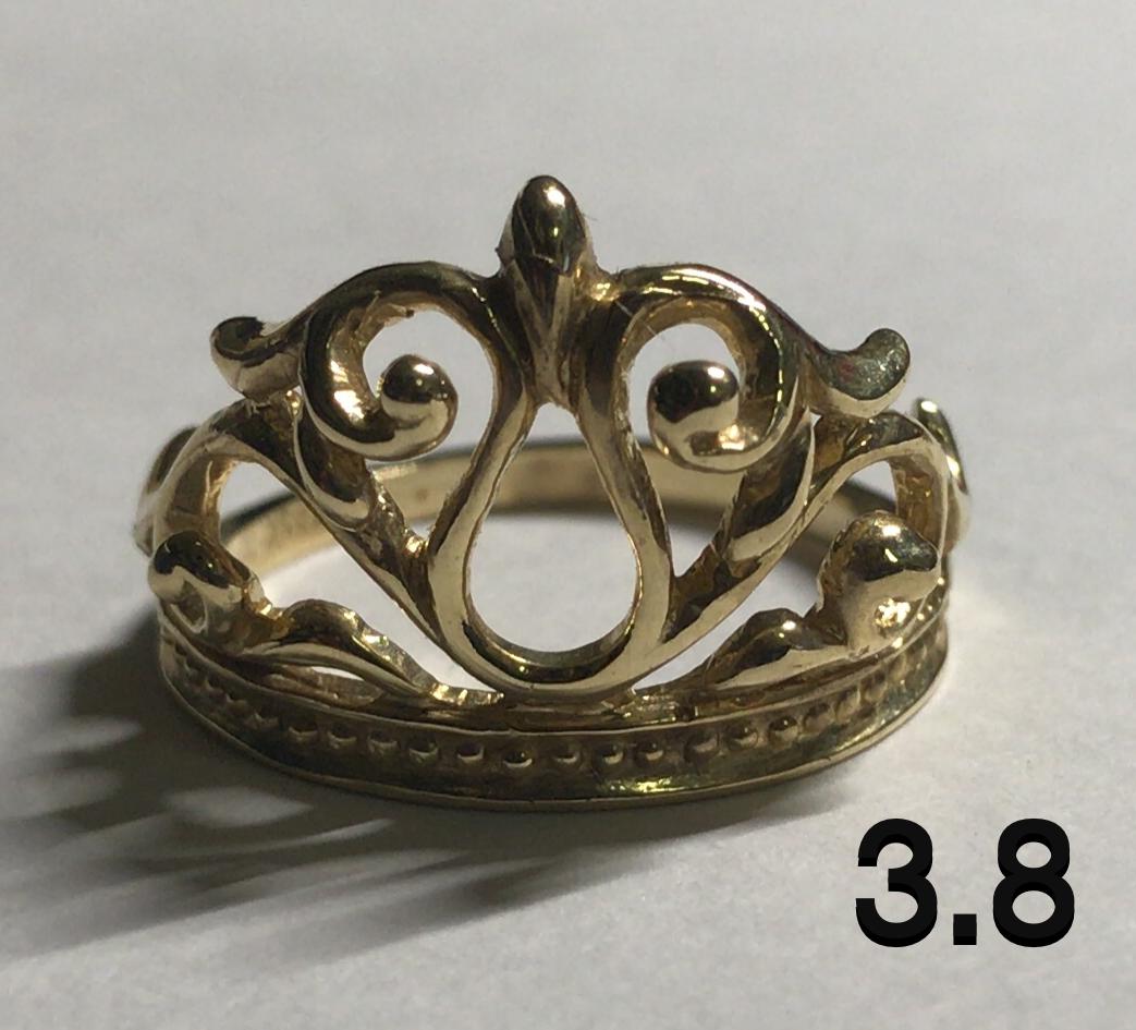 10K Gold Crown Ring