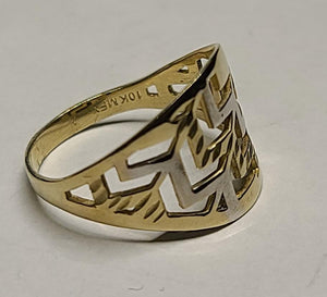 10K Gold Patterned Ring