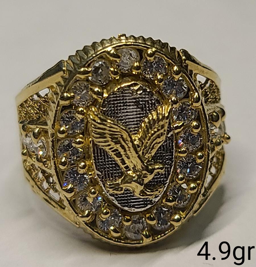 10K Gold Eagle Ring