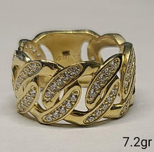 Load image into Gallery viewer, 10K Gold Cuban Link Ring