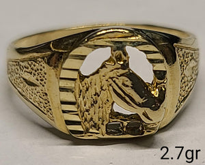 10K Gold Horseshoe Ring