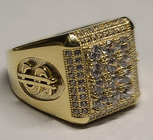 10K Gold Ring with $$ side