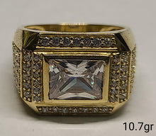 Load image into Gallery viewer, 10K Gold Men Rectangle Ring