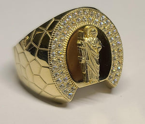 10k Gold San Judas Ring