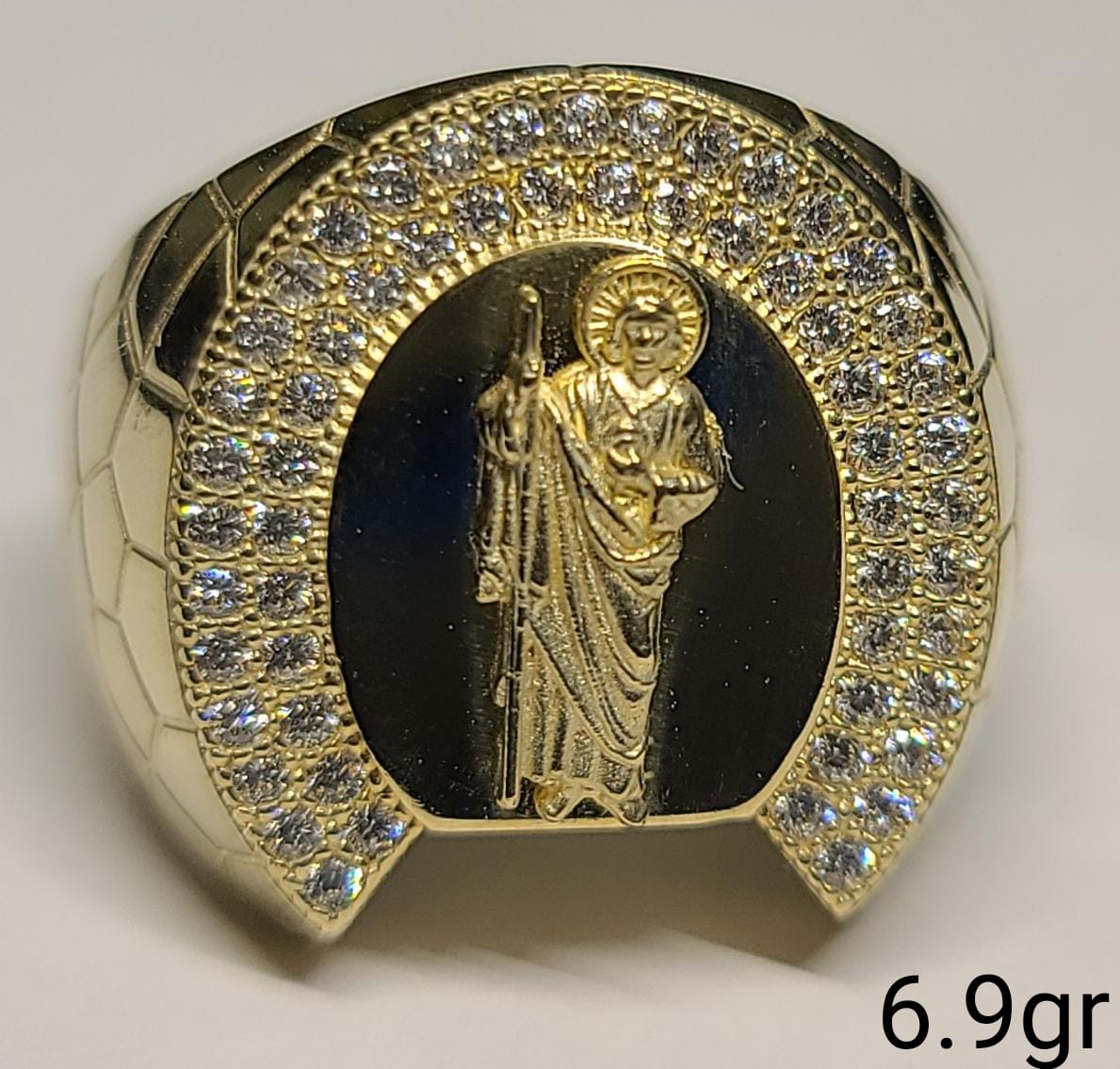 10k Gold San Judas Ring