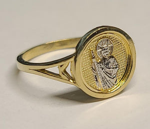10K Gold San Judas Ring
