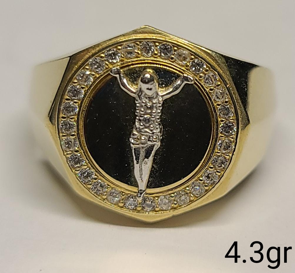 10K Gold Crucifix Ring