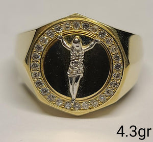 10K Gold Crucifix Ring