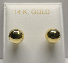 Load image into Gallery viewer, 14K Gold Children&#39;s Ball Earrings