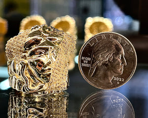 Medusa face ring