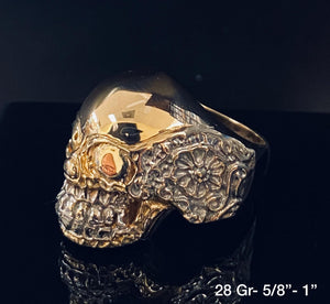 Skull ring 10k solid gold