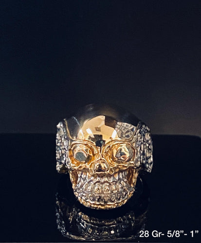 Skull ring 10k solid gold