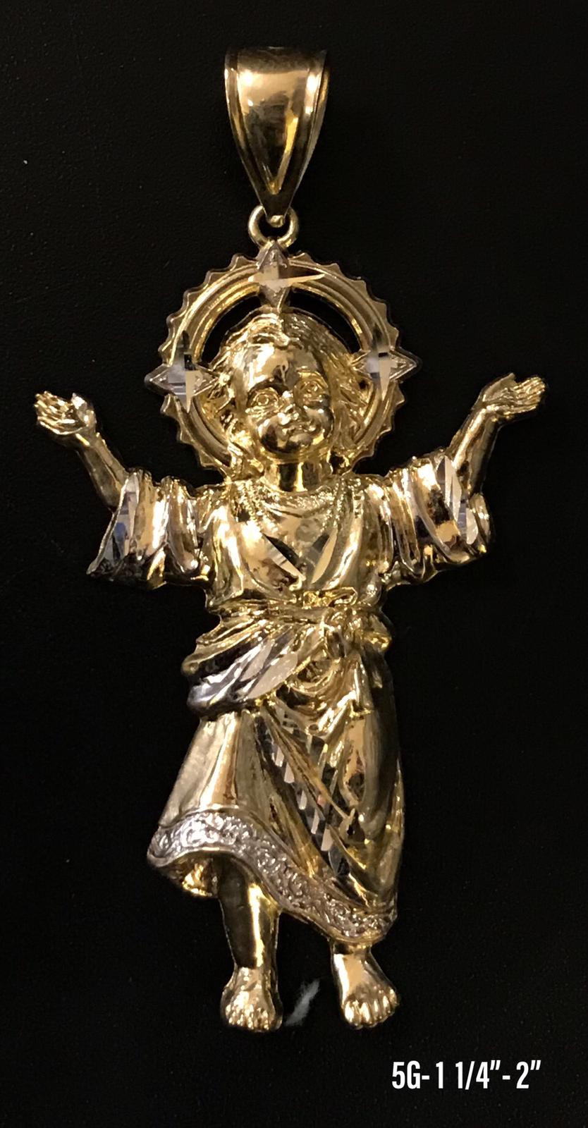 Baby Jesus pendant 10K solid gold