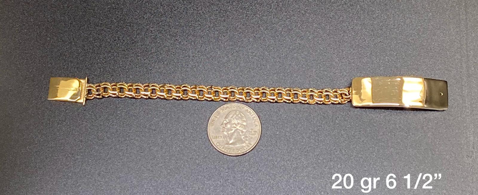 14k Yellow, Double Link Bracelet, 20 grams | eBay