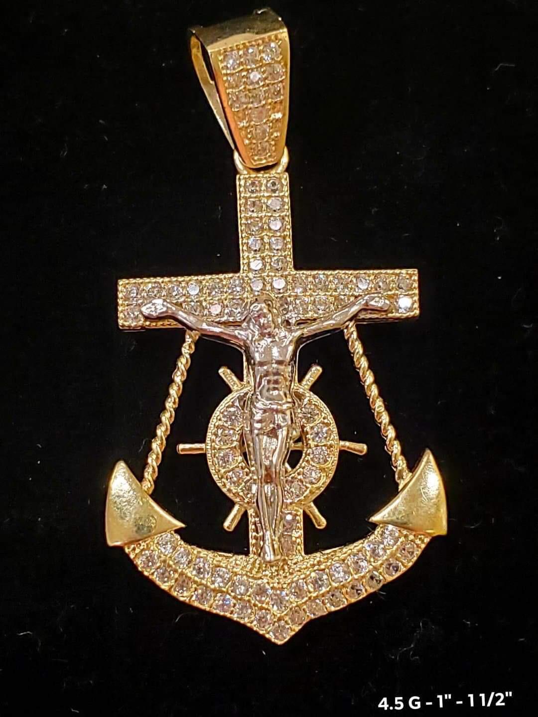 Anchor with 2025 cross pendant