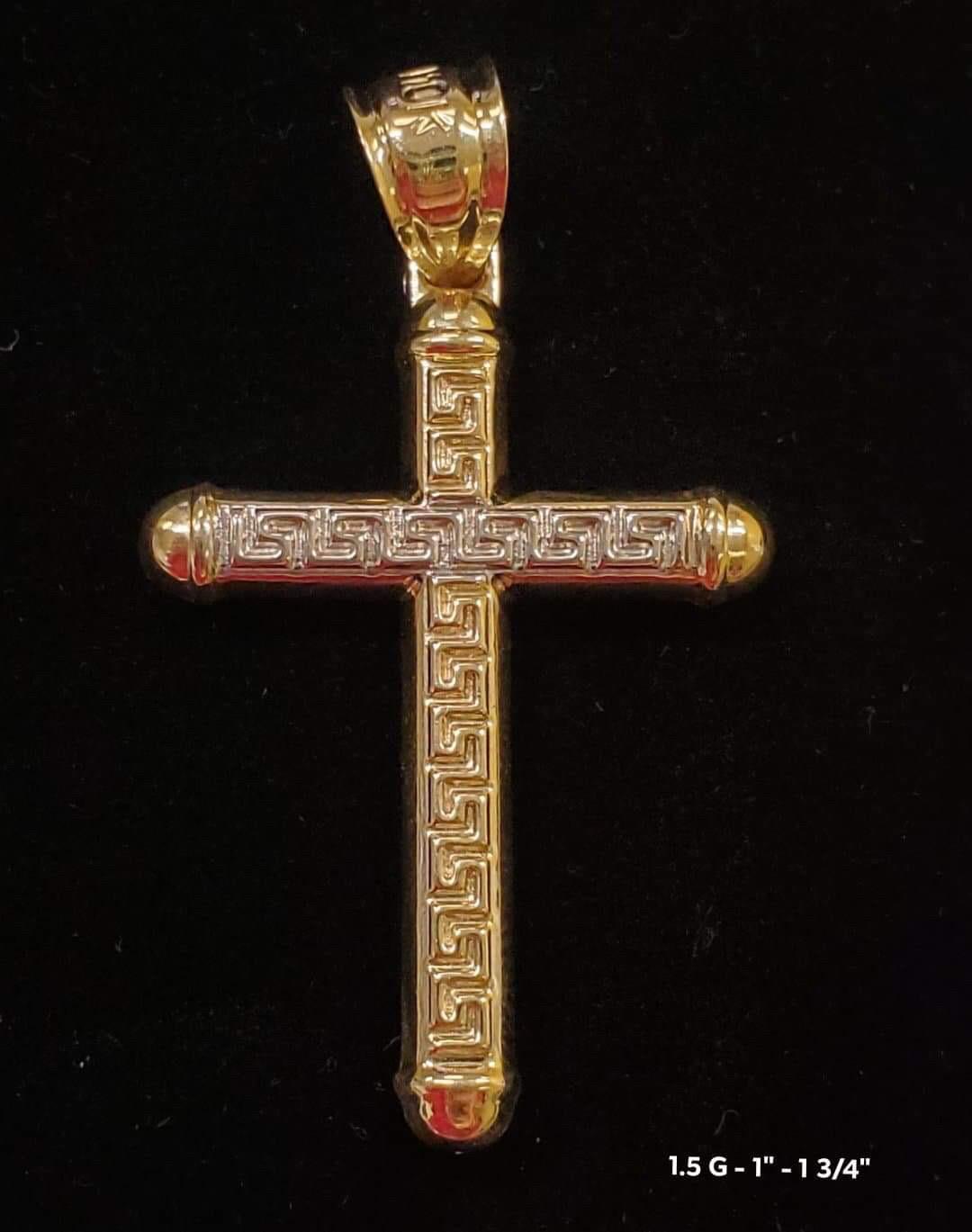 Cross pendant 10K solid gold