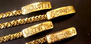 Kids Cuban Link Gold Bracelets