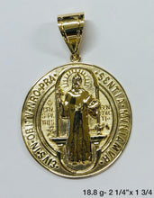 Load image into Gallery viewer, 10k Gold Saint Benedict Pendant