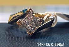 Load image into Gallery viewer, 14K Solid Gold ring with diamonds