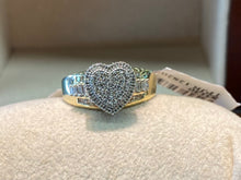 Load image into Gallery viewer, Mini Heart Shaped Diamond Ring