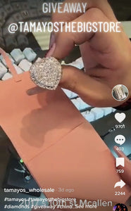 Mini Heart Shaped Diamond Ring