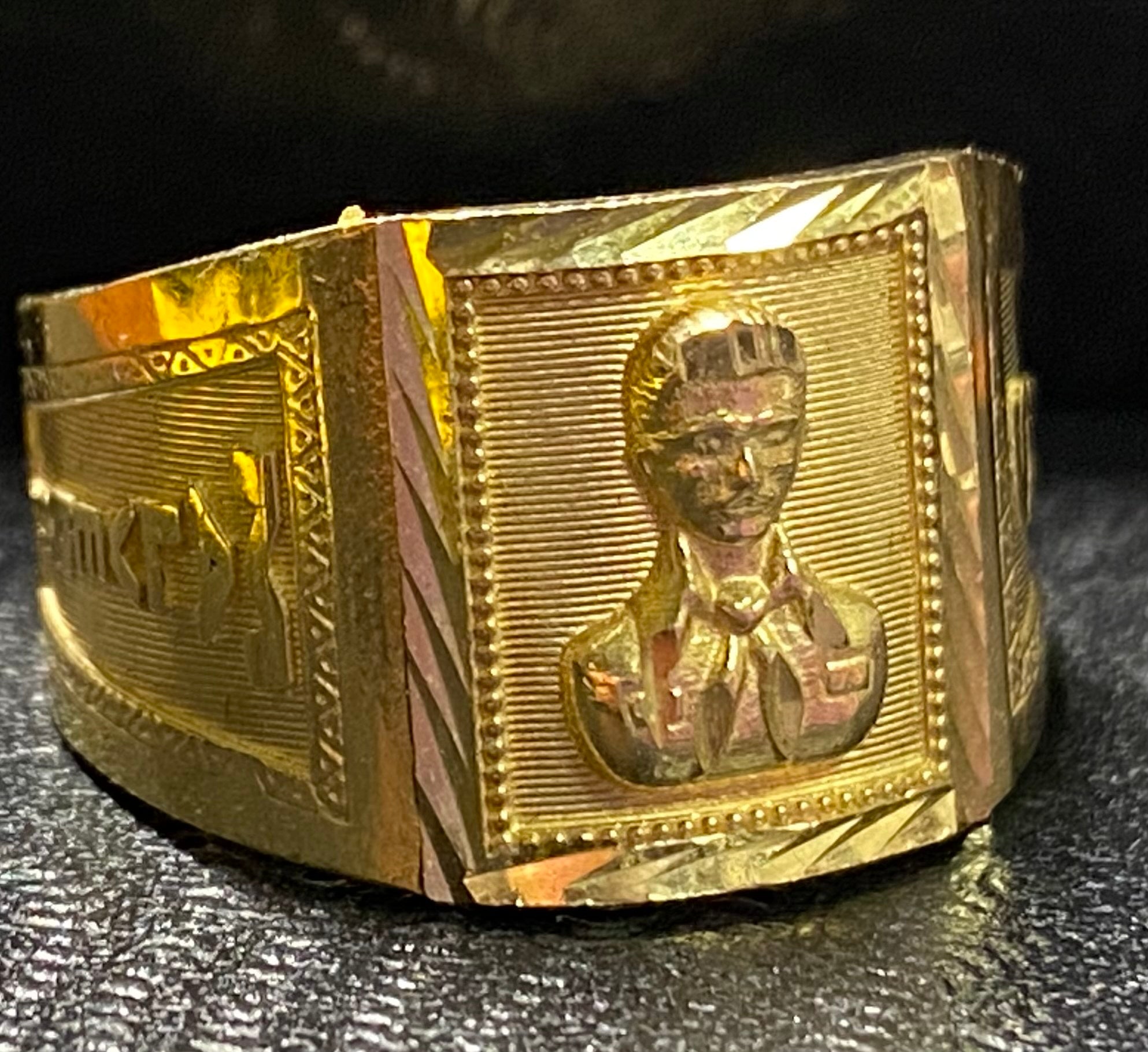 Malverde 10k solid gold ring