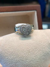 Load image into Gallery viewer, Small Heart Shaped Diamond Ring