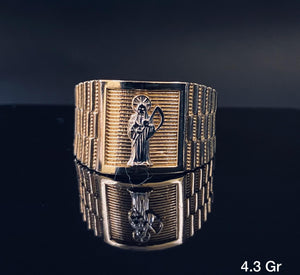 Santa Muerte Ring 10K solid gold