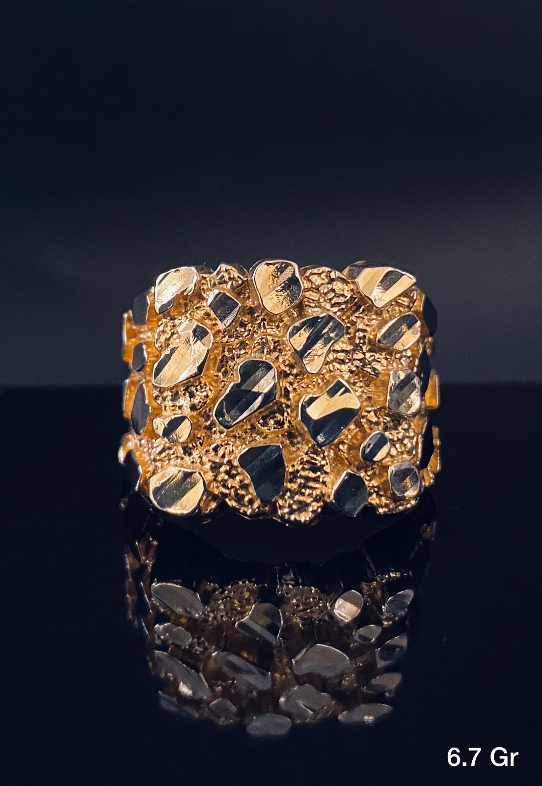 Textured Ring 10K solid gold