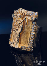 Load image into Gallery viewer, Santa Muerte .72 Ct Diamond Ring 10k Solid Gold