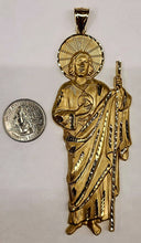 Load image into Gallery viewer, Large 10k Gold Saint Jude Pendant