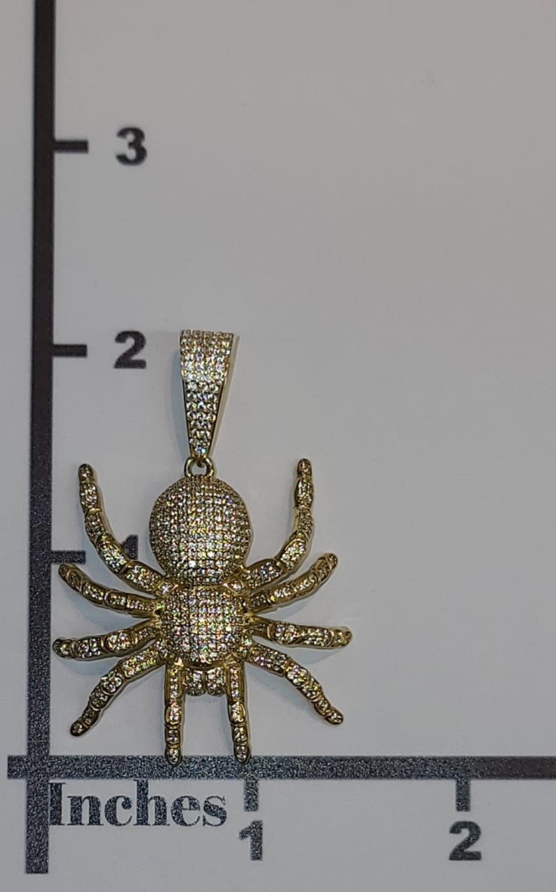 Gold on sale spider pendant